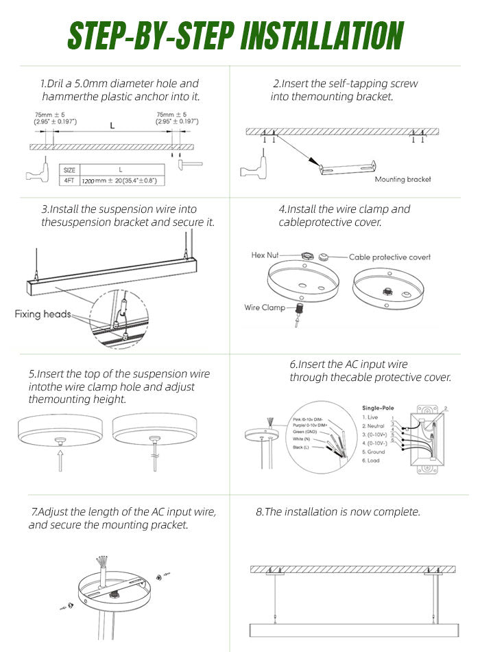 LED Linear Light for Commercial Spaces – Gym, Office, Showroom, Supermarket Lighting