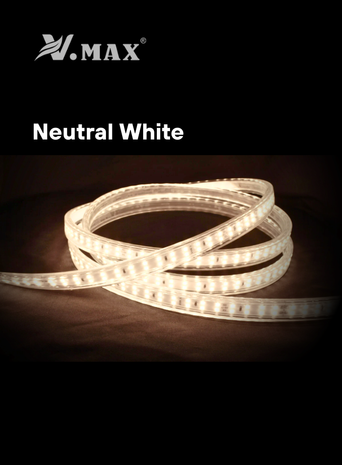 220V Double Line LED Strip Light – 3 Color Options | Indoor & Outdoor Use