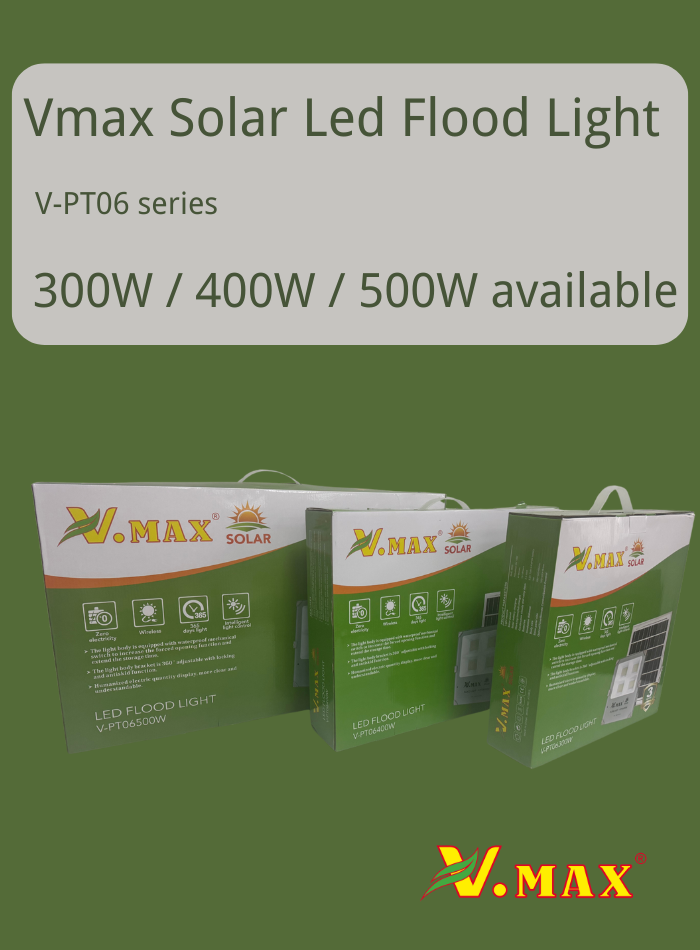 Vmax Solar Led Flood light  WH colour, Projector  light